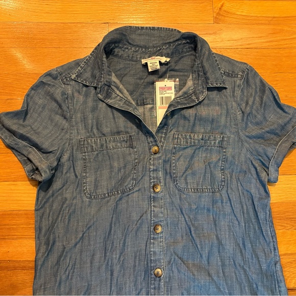 Vineyard Vines Margo Chambray Shirtdress - Picture 3 of 8